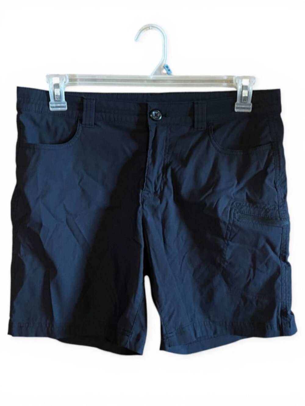 Women’s 10 Black Nylon Blend Hiking Utility Cargo Shorts